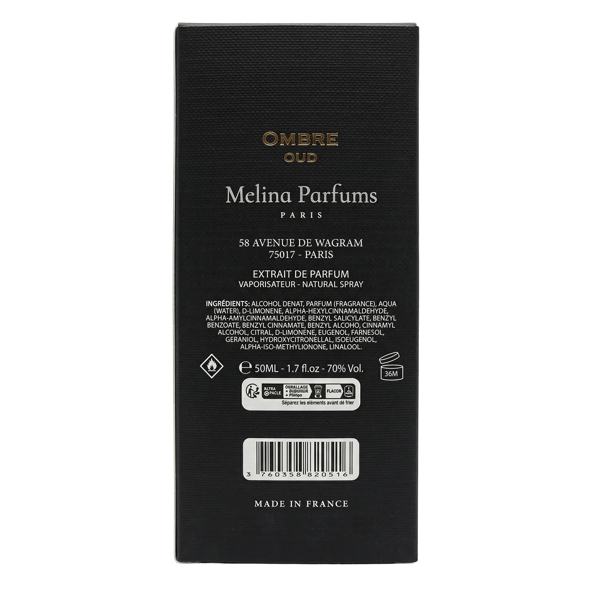 Ombre Oud Édition L’Obsidienne Extrait de Parfum Mixte